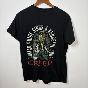 Creed 1999 Summer Tour T Shirt Large Cobra Rock Band Graphic Black Unisex